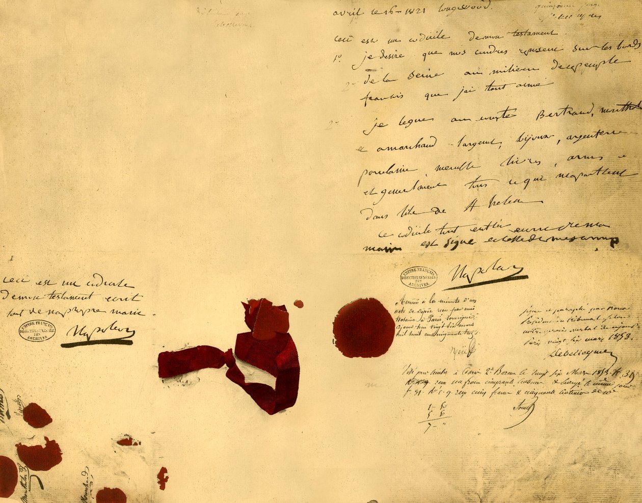 Napoleons Testament, 16. April 1821, 1921 von Unbekannt