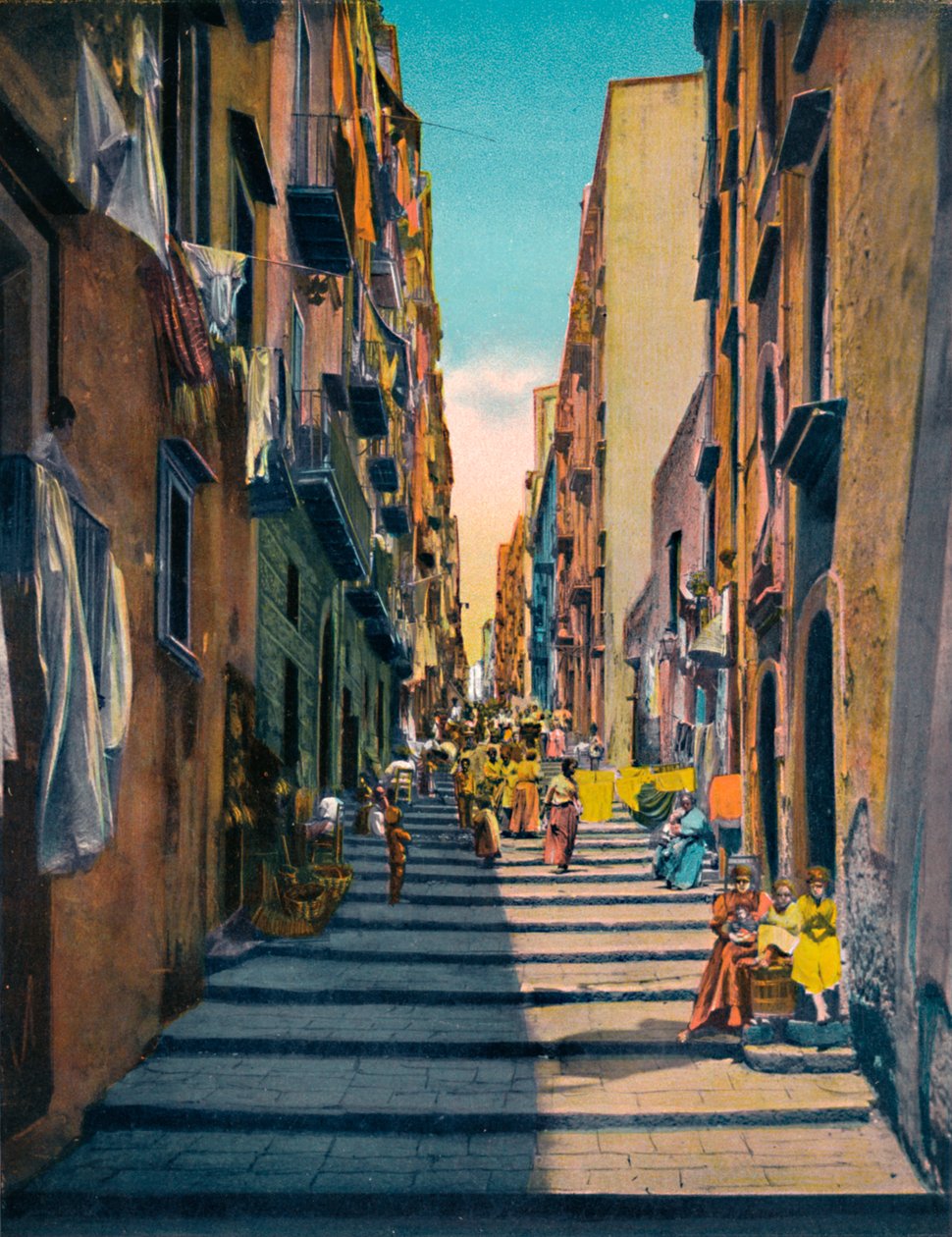 Neapel - Pallonetti Santa Lucia, ca. 1900 von Unbekannt