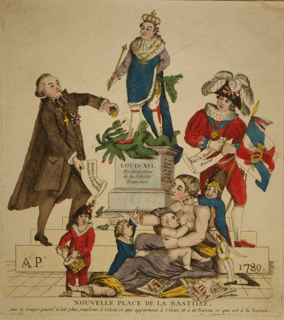 Neue Place de la Bastille, 1789 von Unbekannt