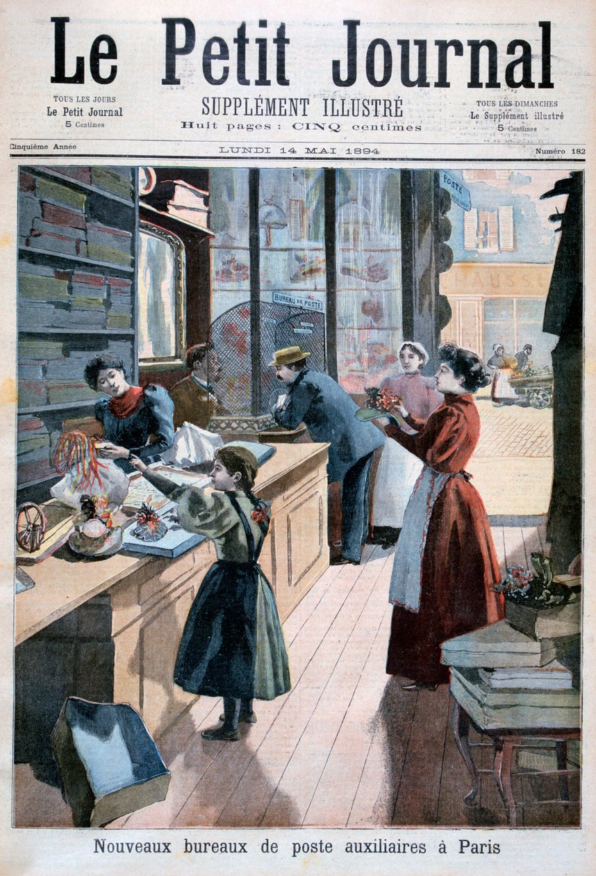 Neue Hilfspostämter, Paris, 1894 von Unbekannt