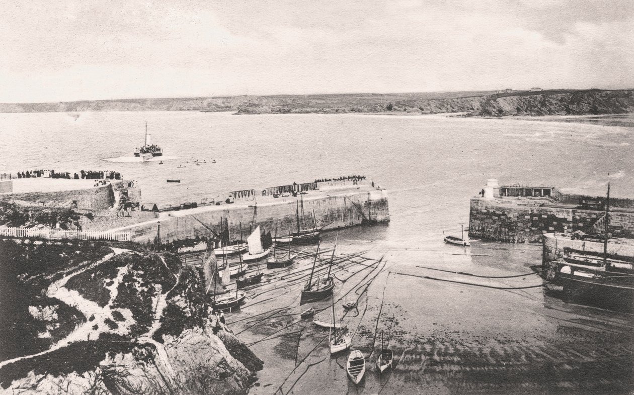 Newquay Hafen, Newquay, Cornwall, 1908 von Unbekannt