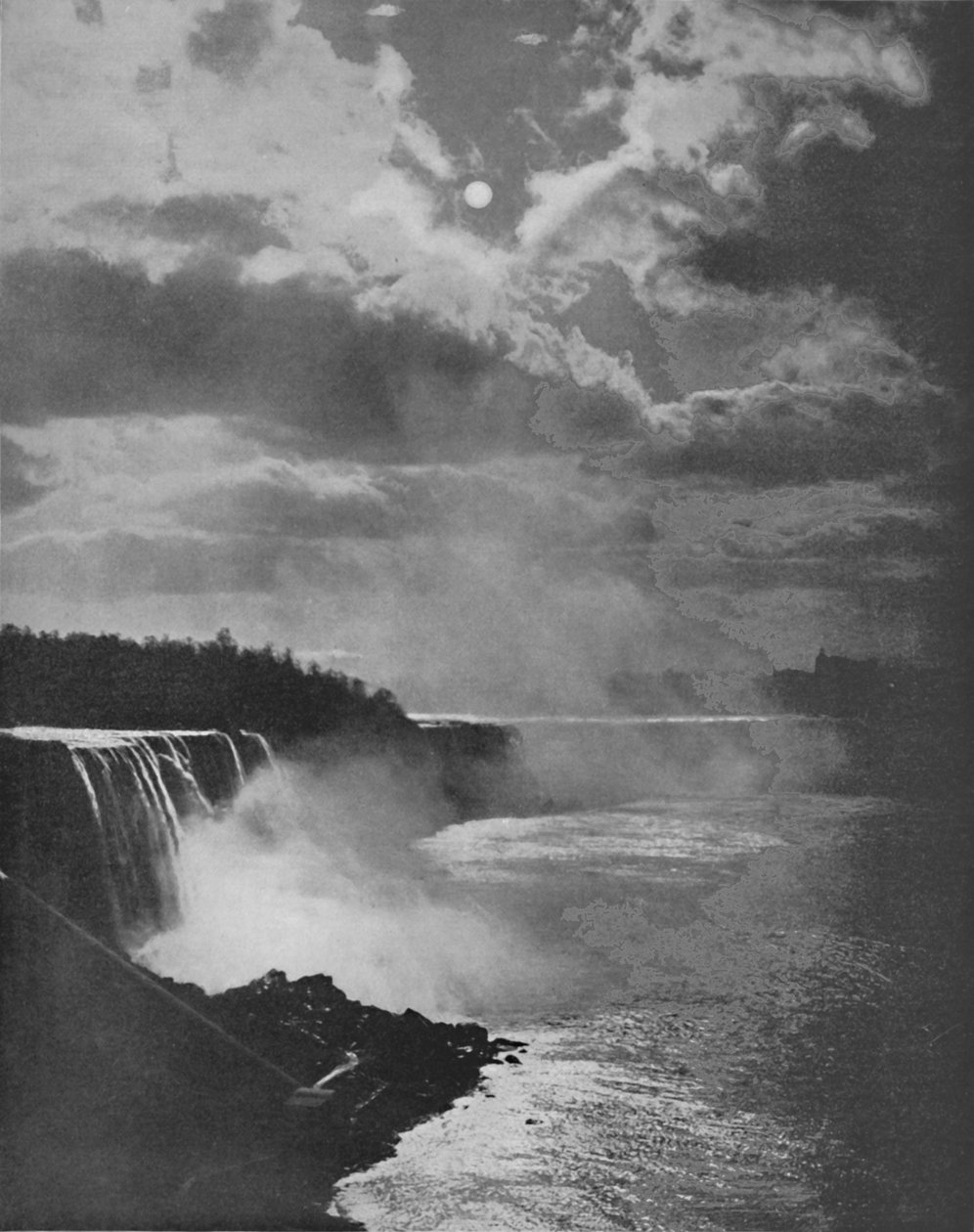 Niagara bei Mondlicht von Unbekannt