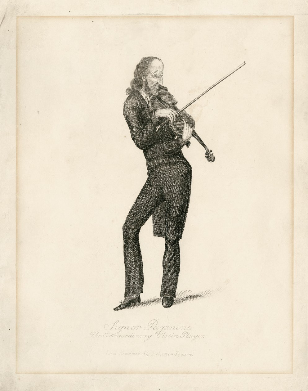 Niccolo Paganini - Porträt von Unbekannt