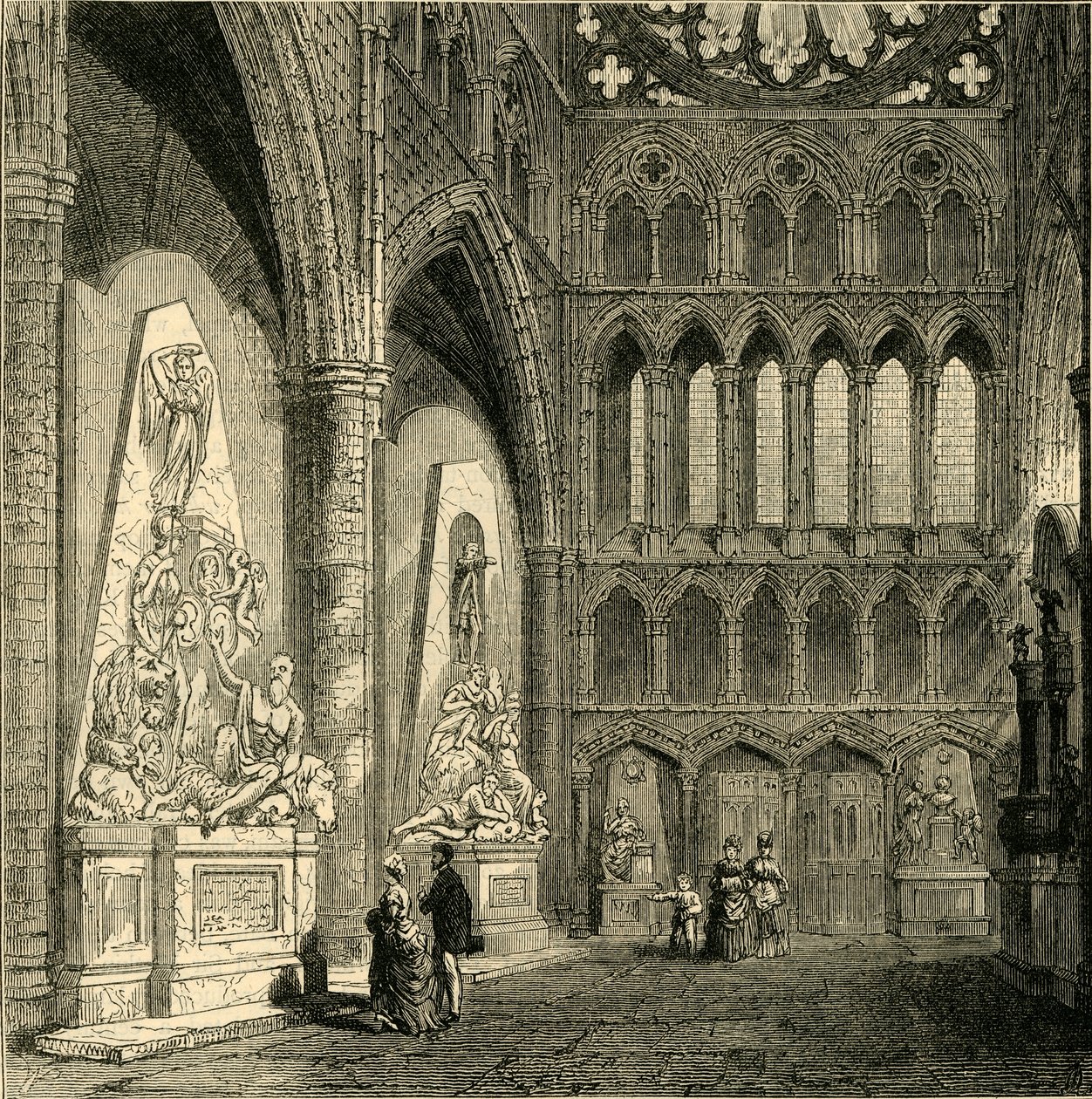 Nordquerhaus der Westminster Abbey, 1830 von Unbekannt