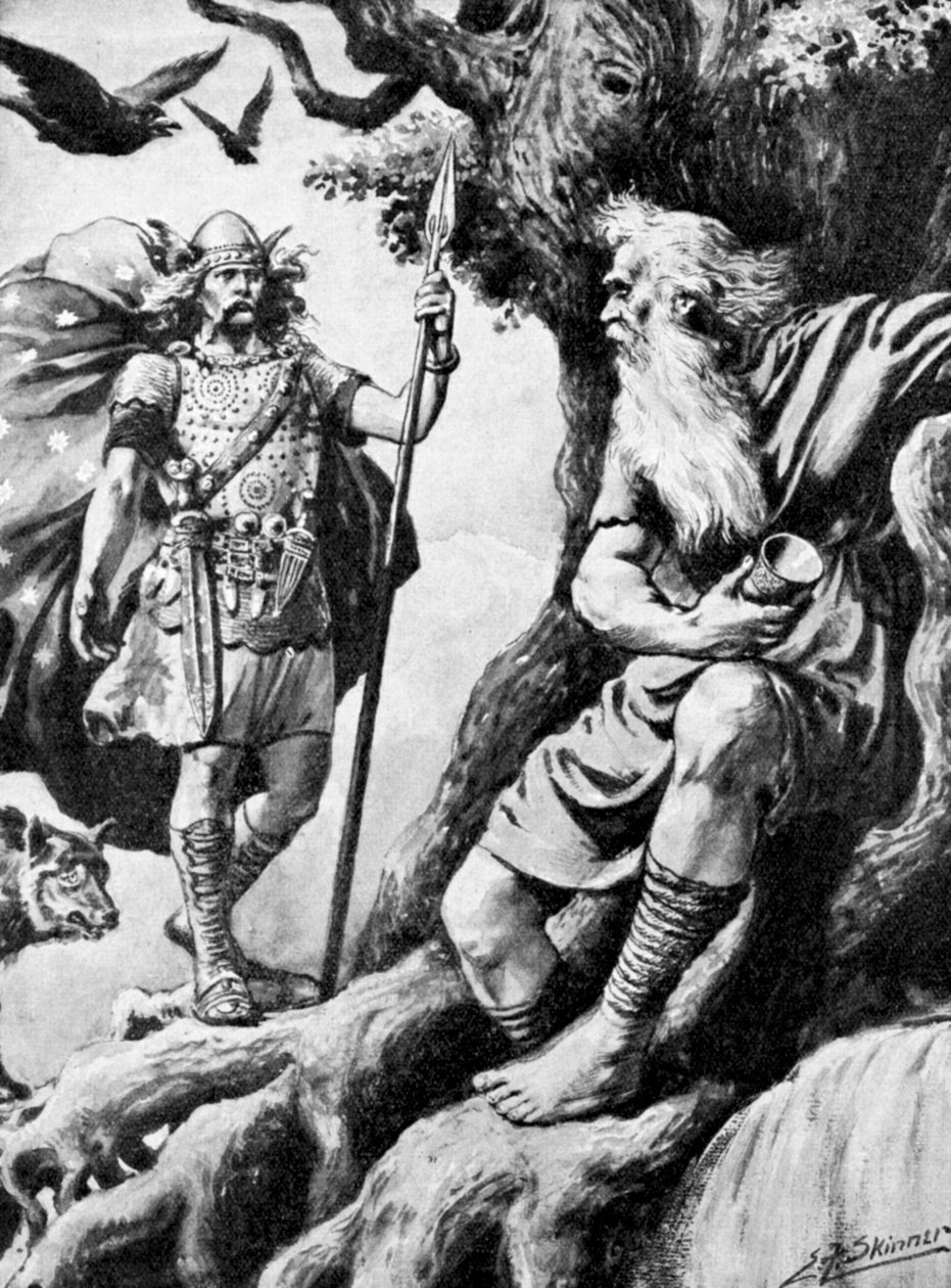 Odin Wotan, nordischer Gott, 19. Jahrhundert von Unbekannt