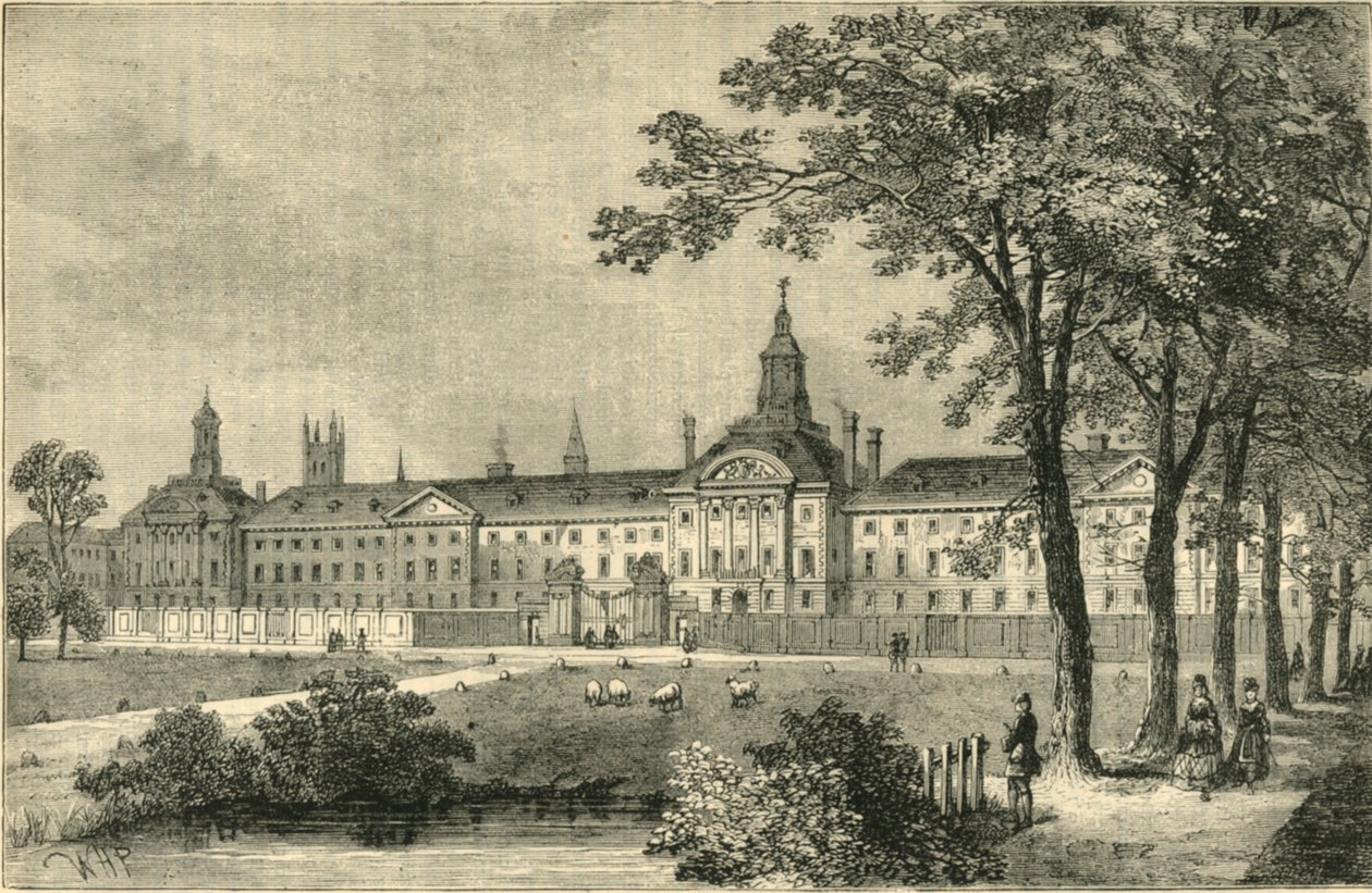 Altes Bethlehem Hospital, Moorfields um 1750, ca. 1872 von Unbekannt