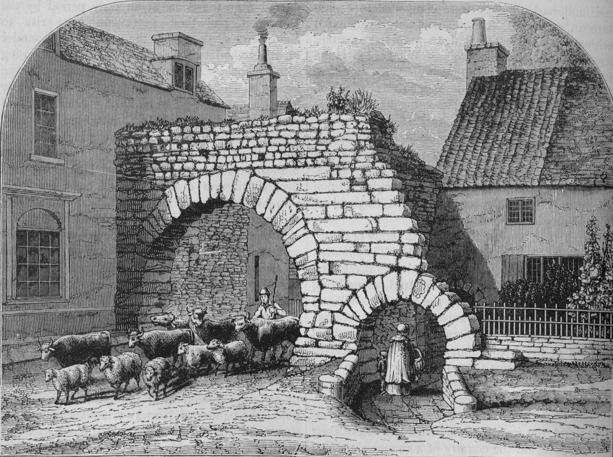 Altes Tor in Lincoln, um 1880 von Unbekannt