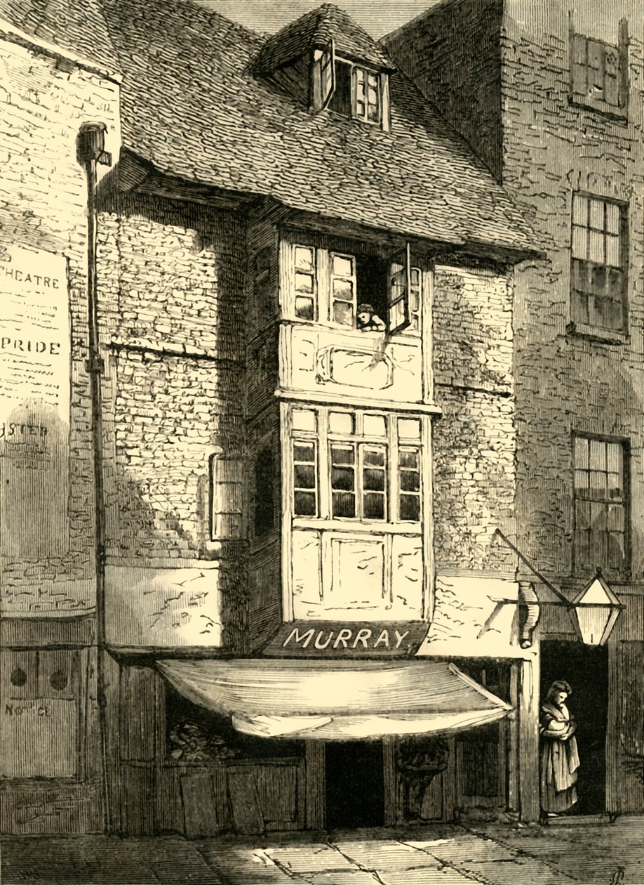Alte Häuser in der Wych Street, 1881 von Unbekannt