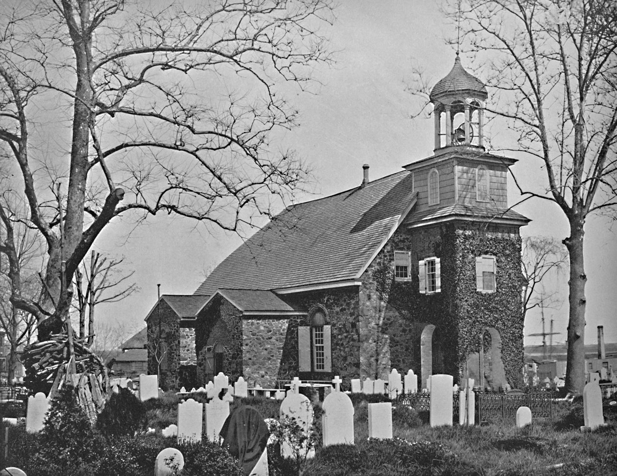 Old Swedes Kirche, Wilmington, Del, um 1897 von Unbekannt