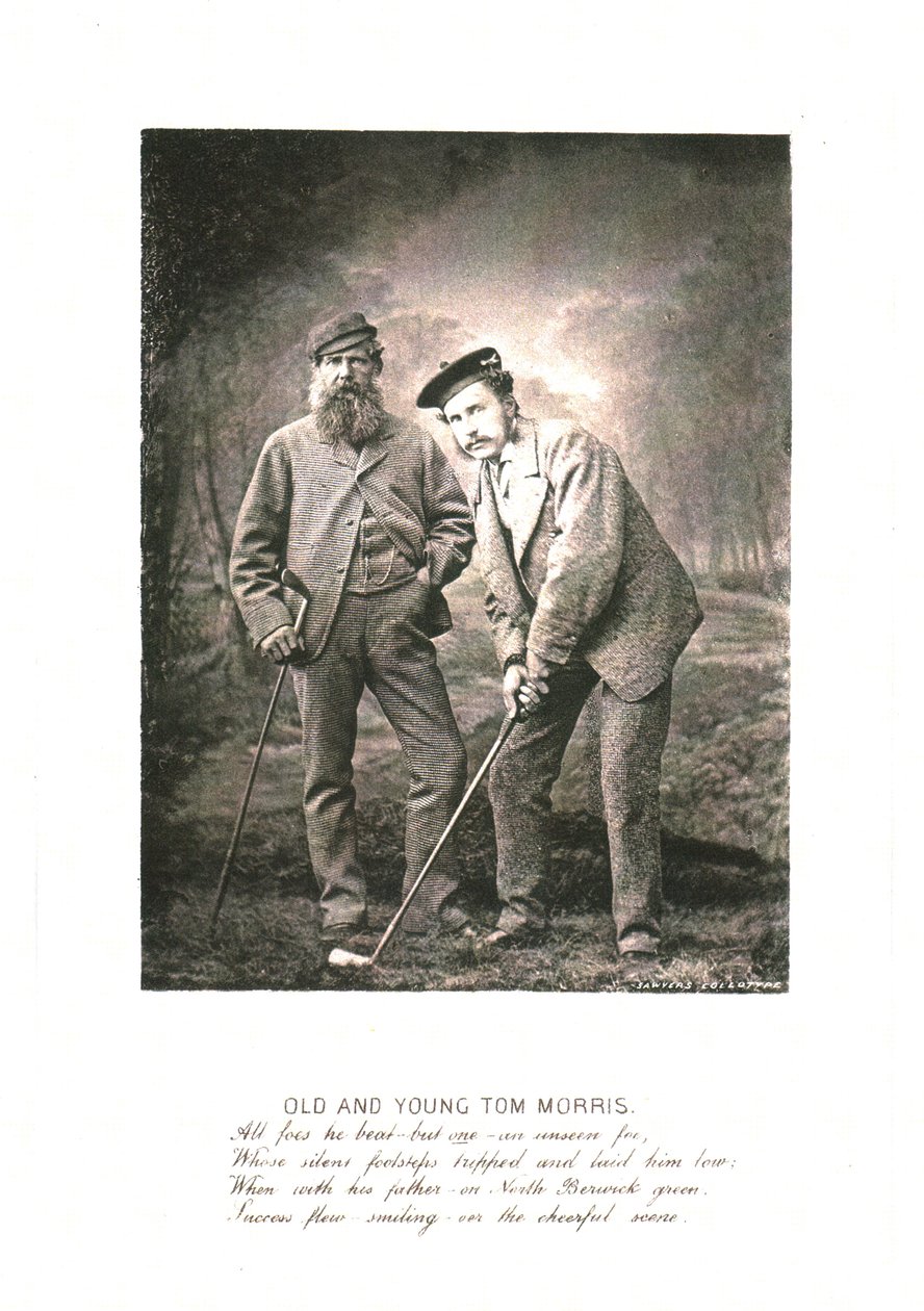 Alter und junger Tom Morris, um 1870 von Unbekannt