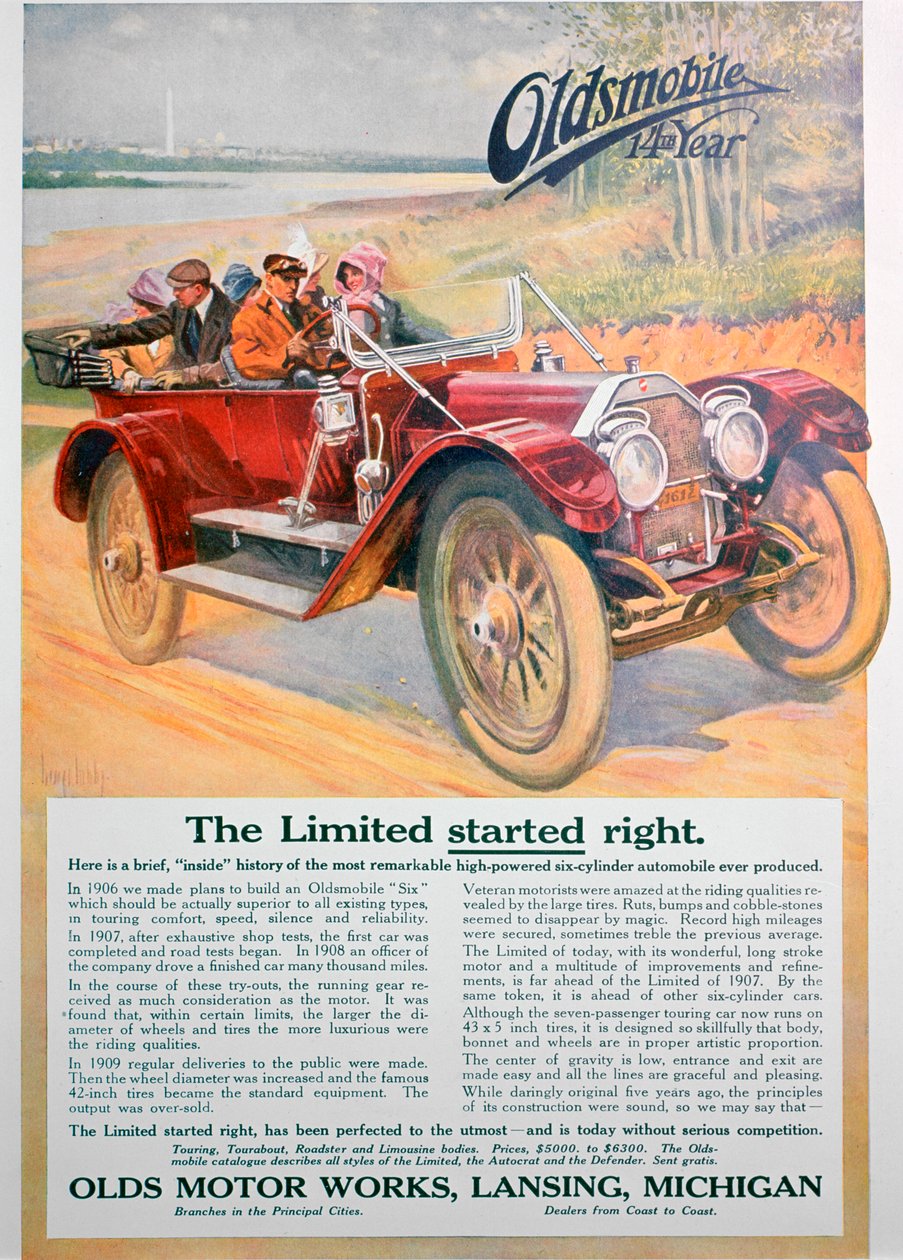 Oldsmobile-Werbung, 1911 von Unbekannt