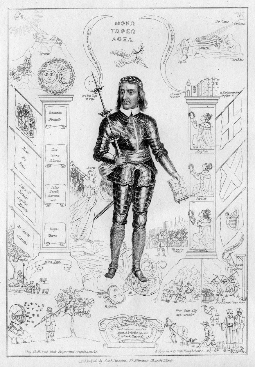 Oliver Cromwell als Christus, um 1650er Jahre von Unbekannt