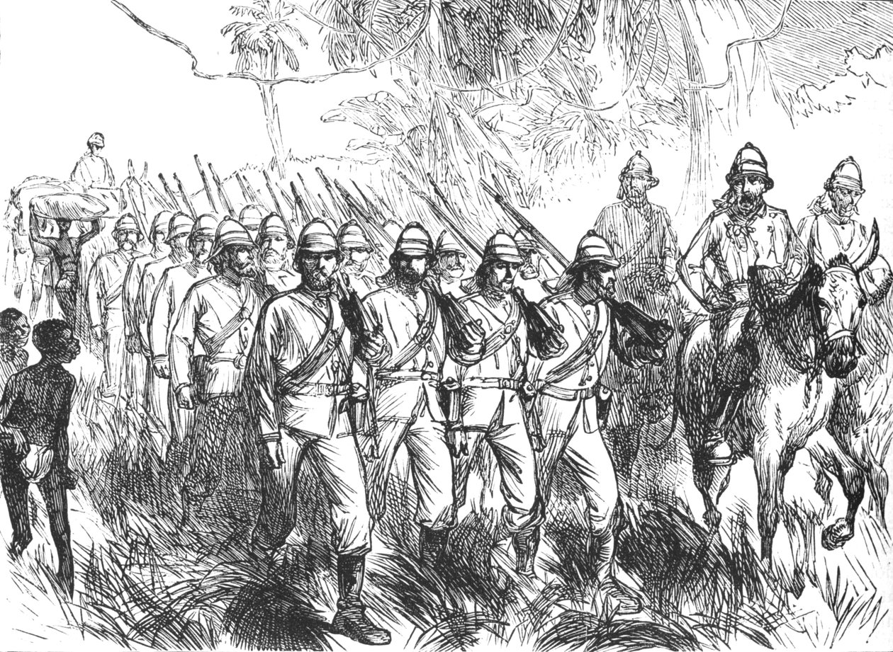Auf dem Marsch von Elmina von Unbekannt