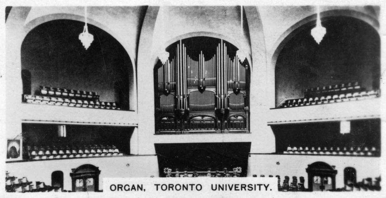 Orgel, Universität Toronto, um 1920er Jahre von Unbekannt