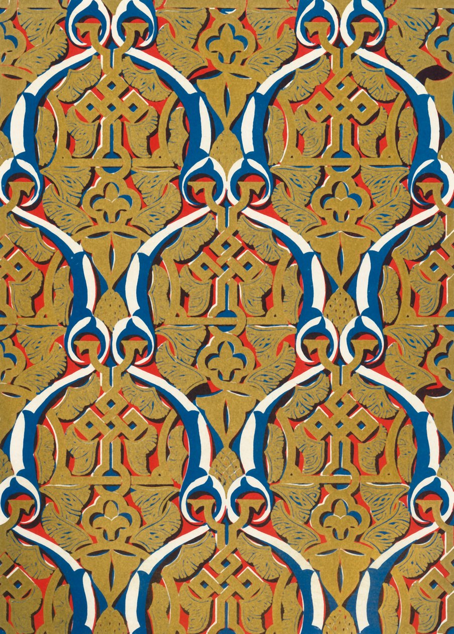 Ornamente in Paneelen, Hof der Moschee, 1907 von Unbekannt