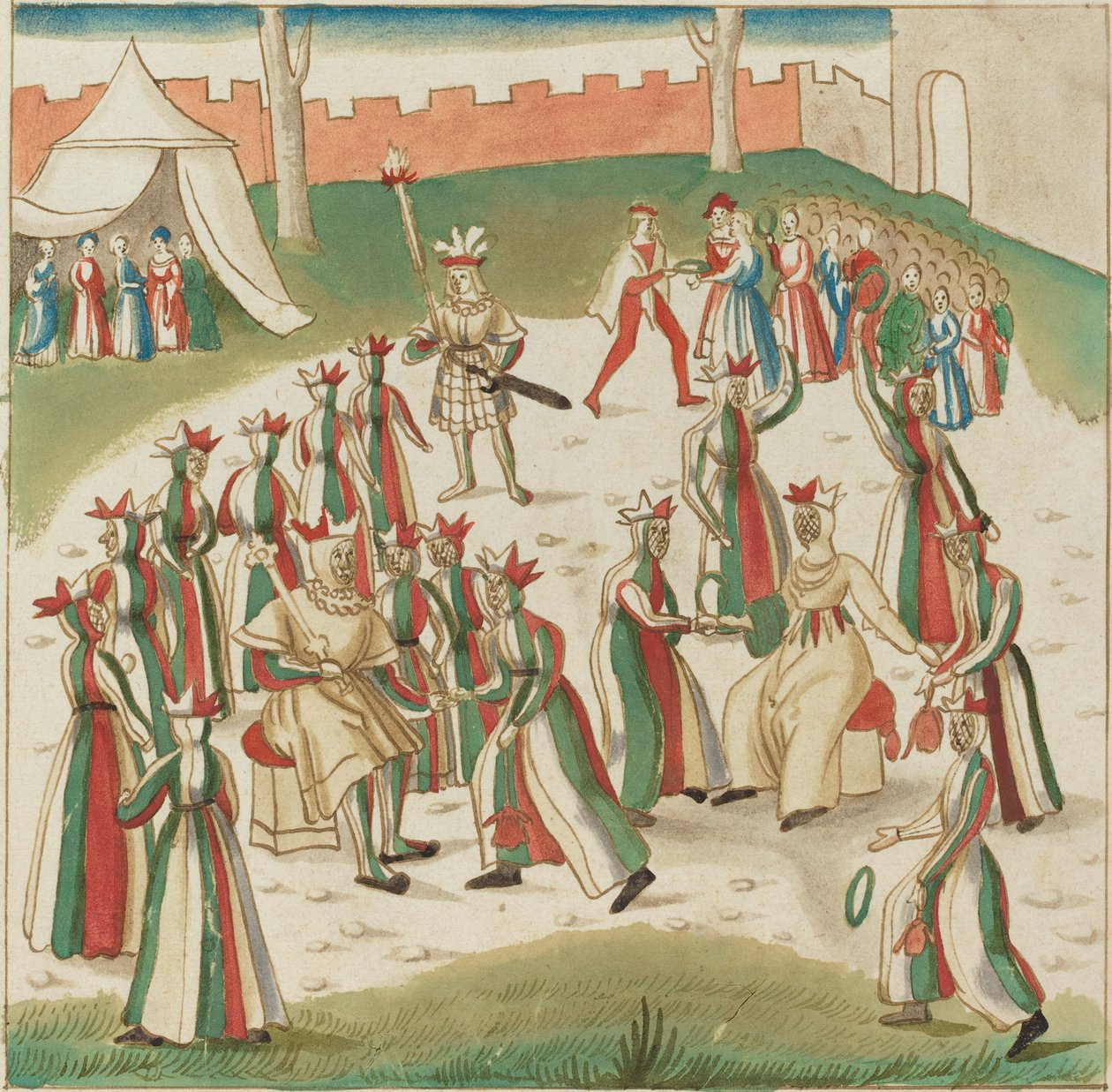 Freiluftspiele, ca. 1515 von Unbekannt