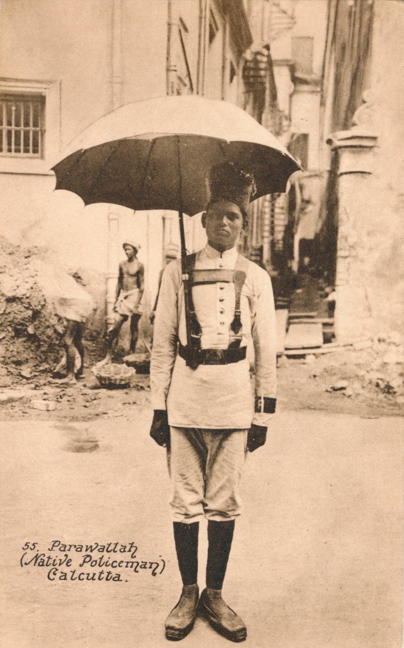 Parawallah einheimischer Polizist Kalkutta, ca. 1900 von Unbekannt