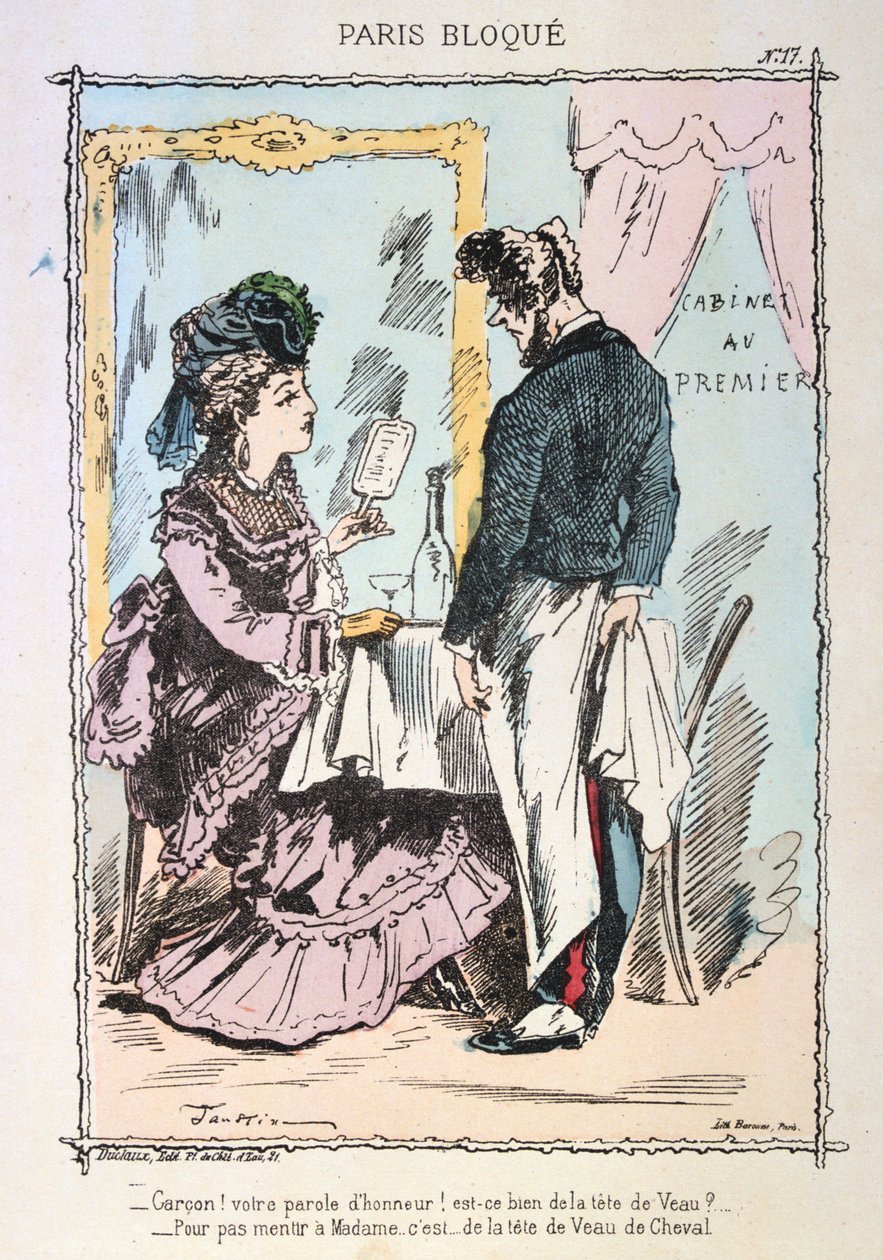 Paris belagert, 1870-1871 von Unbekannt