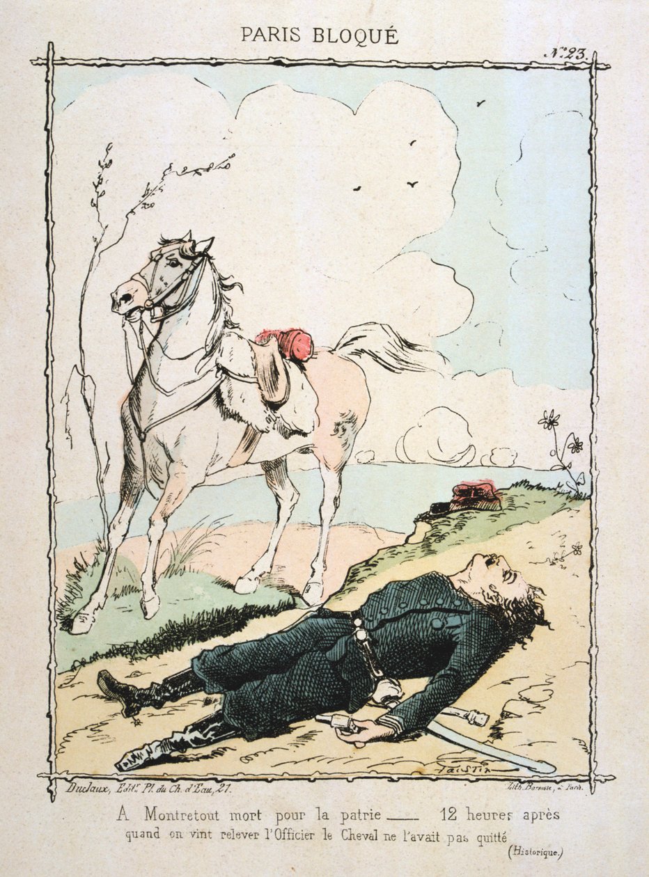 Paris belagert, 1870-1871 von Unbekannt