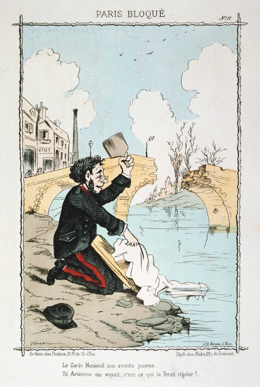 Paris belagert, 1870-1871 von Unbekannt