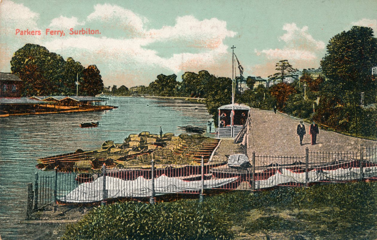 Parkers Fähre, Surbiton, ca. 1907 von Unbekannt