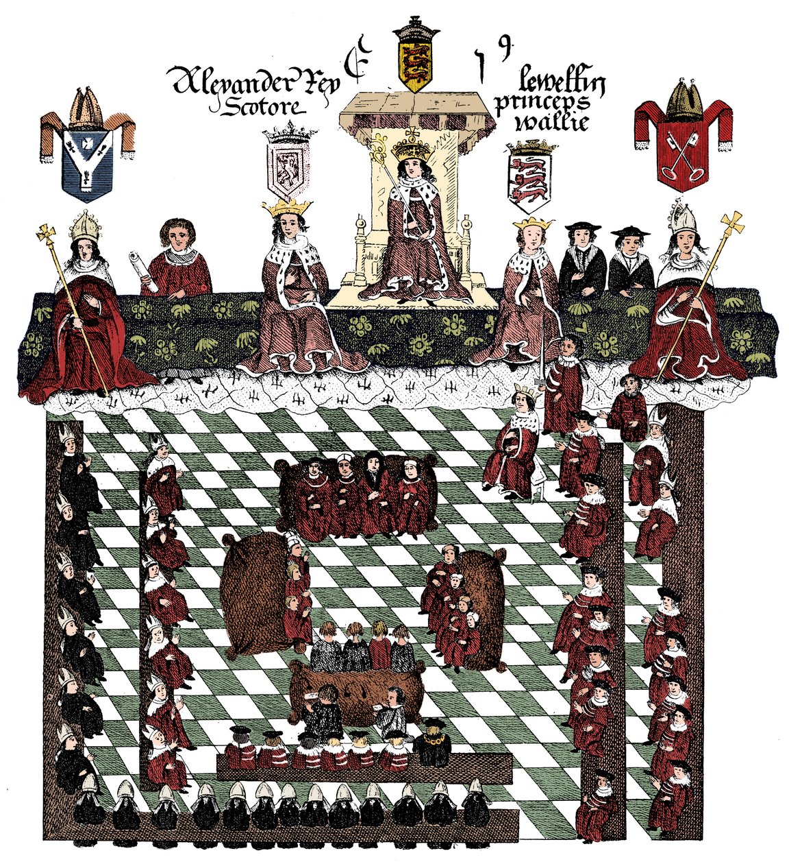 Parlament von Edward I., 13. Jahrhundert, um 1905 von Unbekannt
