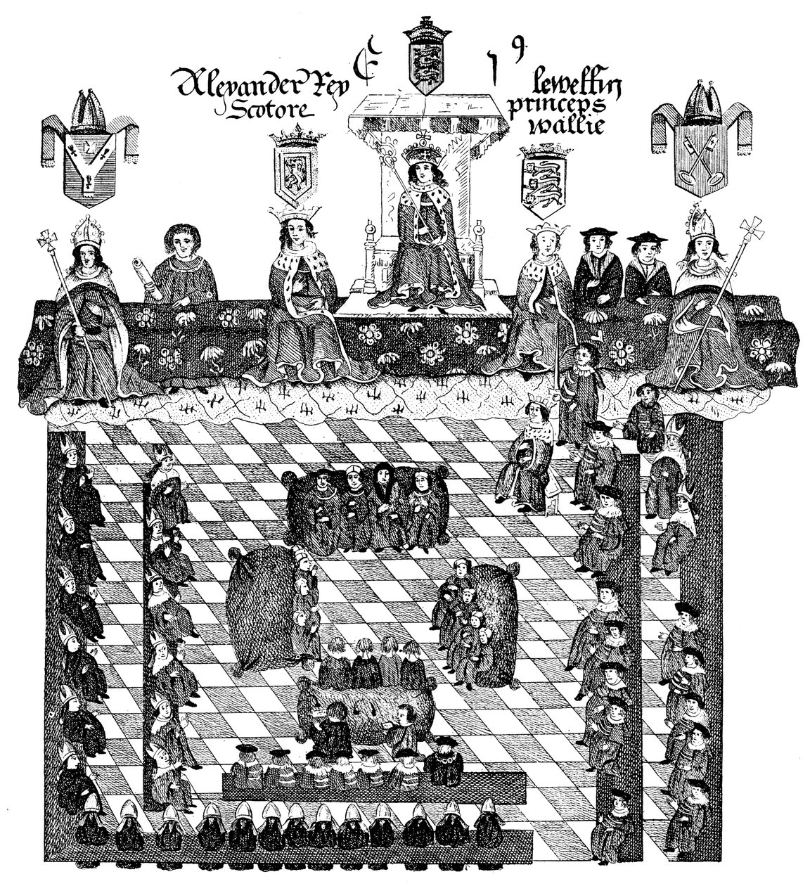 Parlament von Edward I., 13. Jahrhundert, um 1905 von Unbekannt