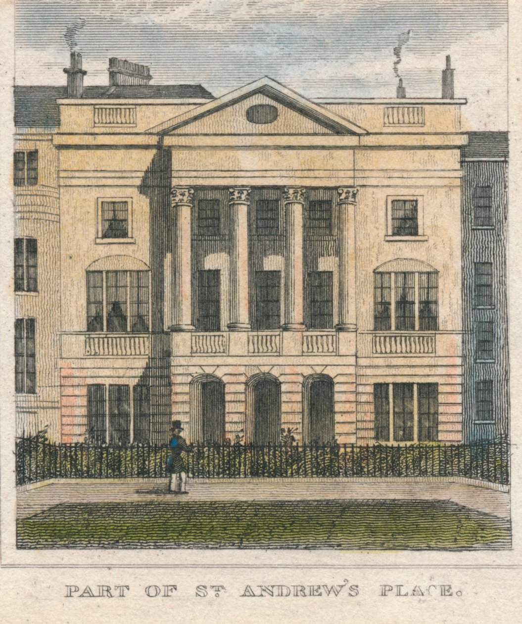 Teil von St. Andrews Place, 19. Jahrhundert von Unbekannt