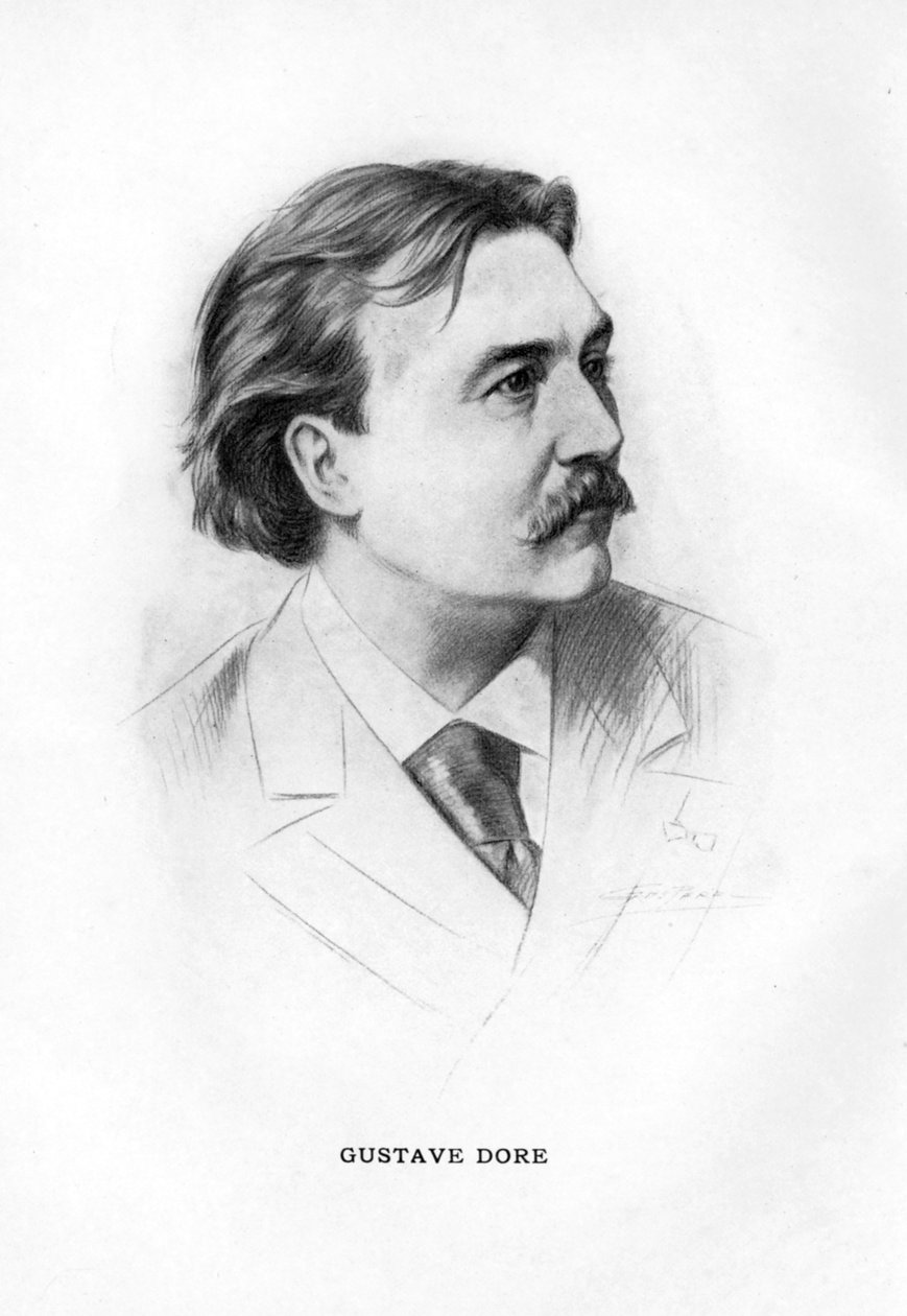 Paul Gustave Doré, französischer Künstler, 1912 von Unbekannt