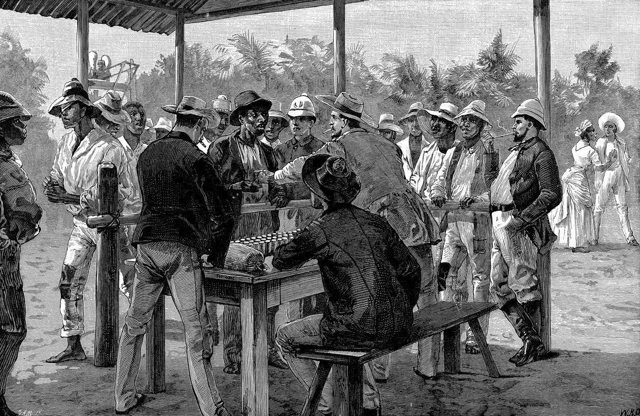 Bezahlung westindischer Arbeiter, 1888 von Unbekannt