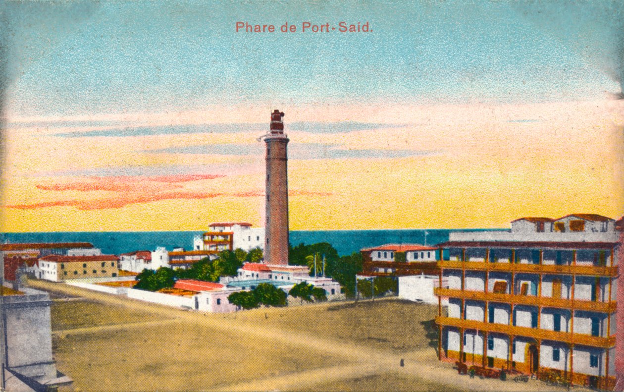 Leuchtturm von Port Said, ca. 1900 von Unbekannt