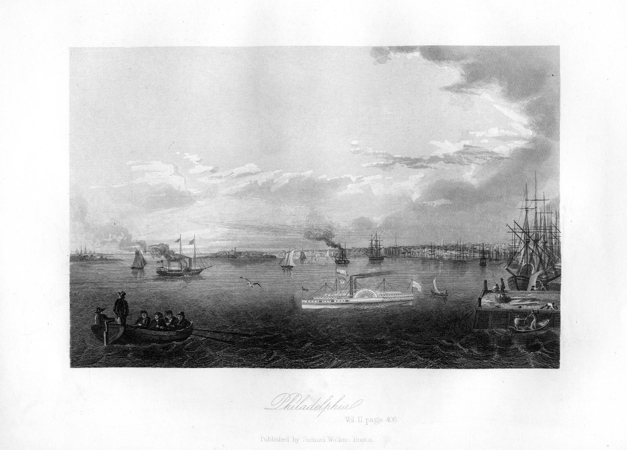 Philadelphia, 1855 von Unbekannt