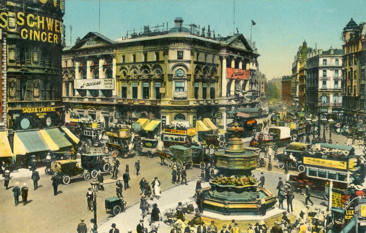Piccadilly Circus, London von Unbekannt