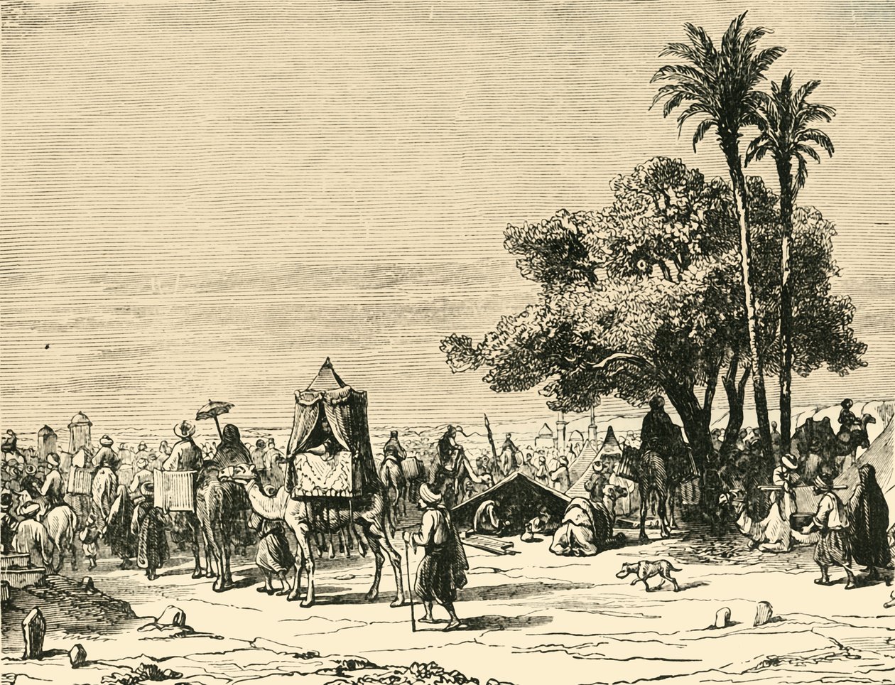 Pilgerreise nach Mekka, 1890 von Unbekannt