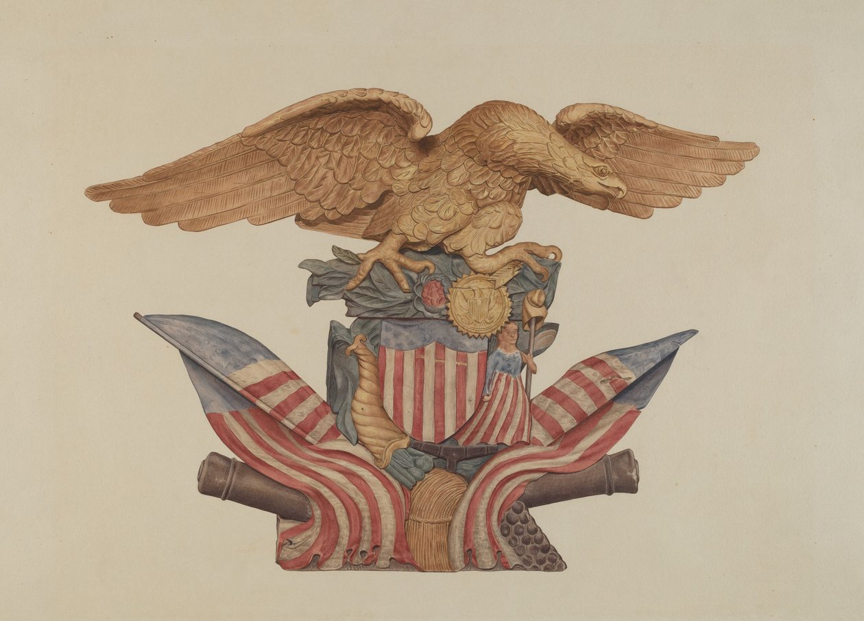 Kiefernornament Adler von Unbekannt