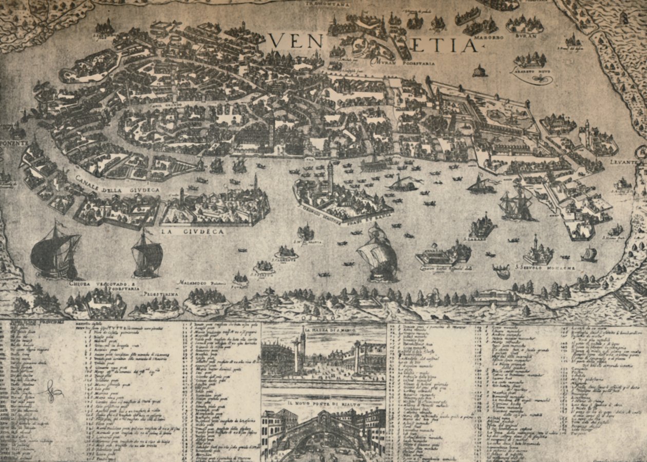 Plan von Venedig von Unbekannt