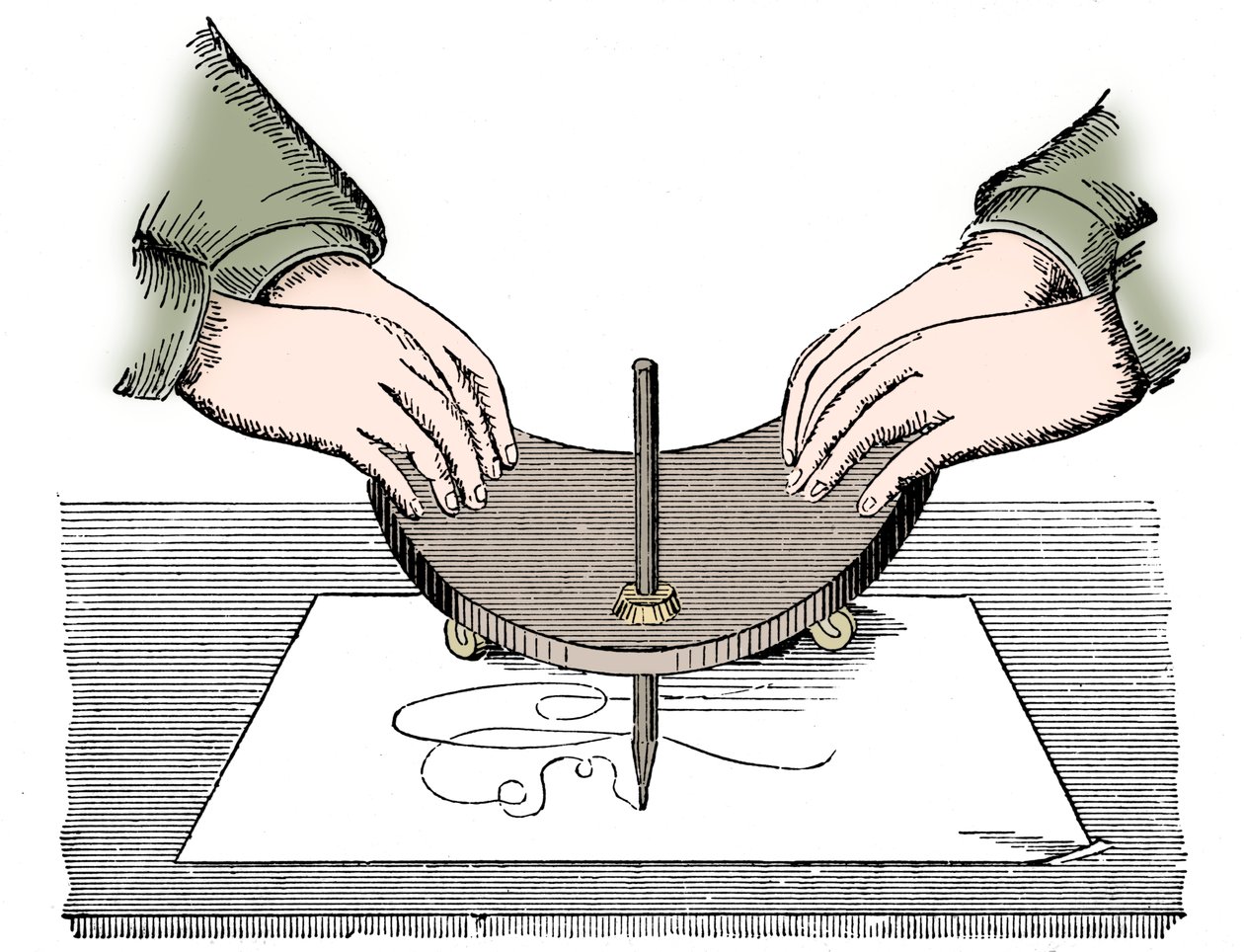 Planchette oder Ouija-Brett, 1885 von Unbekannt