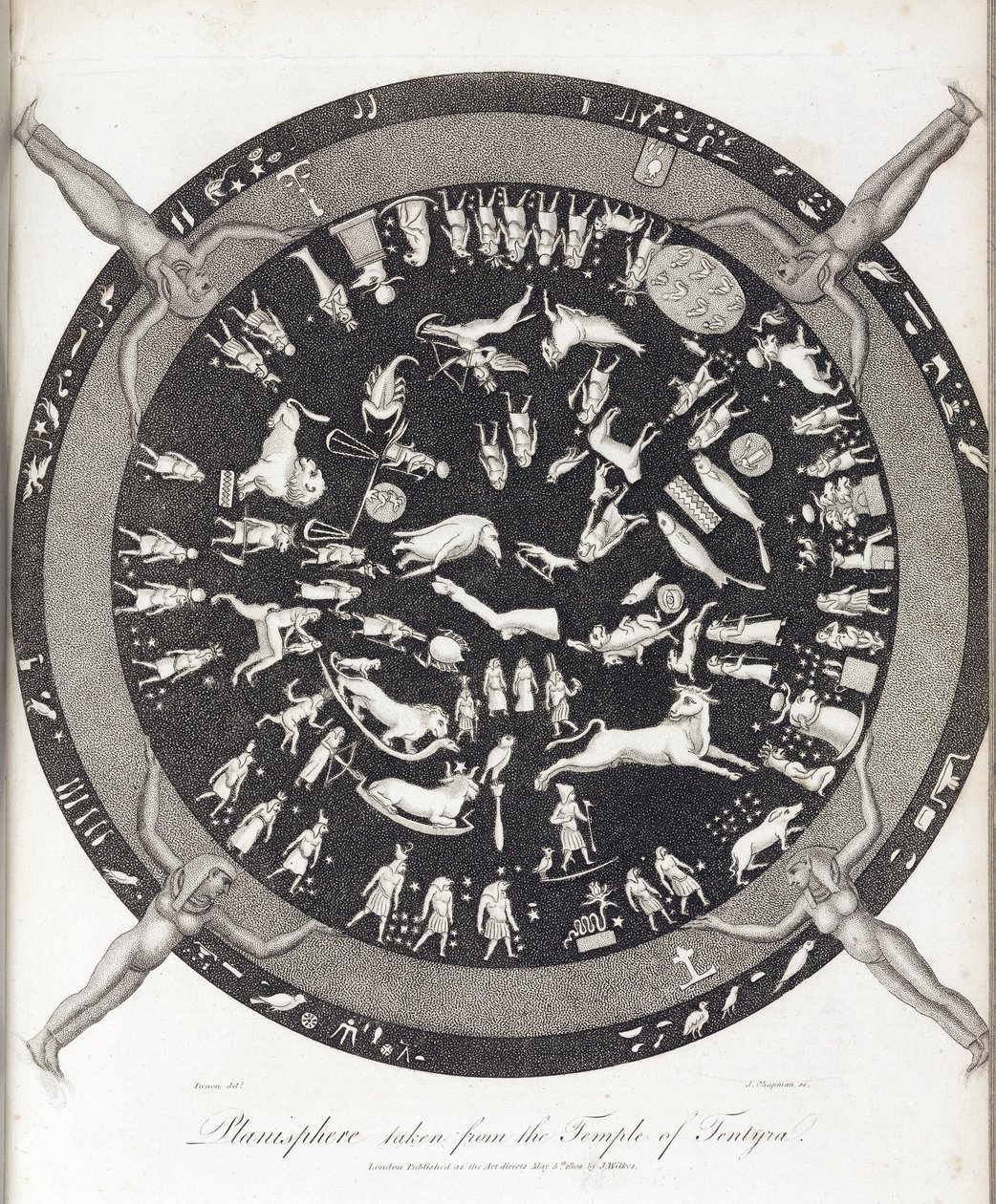 Planisphäre des Tempels von Hathor in Dendera (Ägypten) von Unbekannt