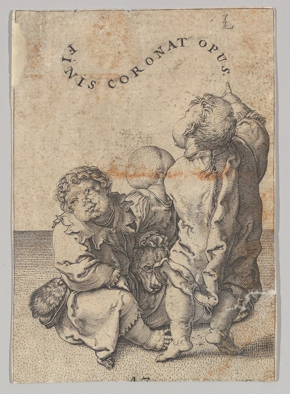 Dichter Virgil in einem Korb aufgehängt (Detail) von Unbekannt