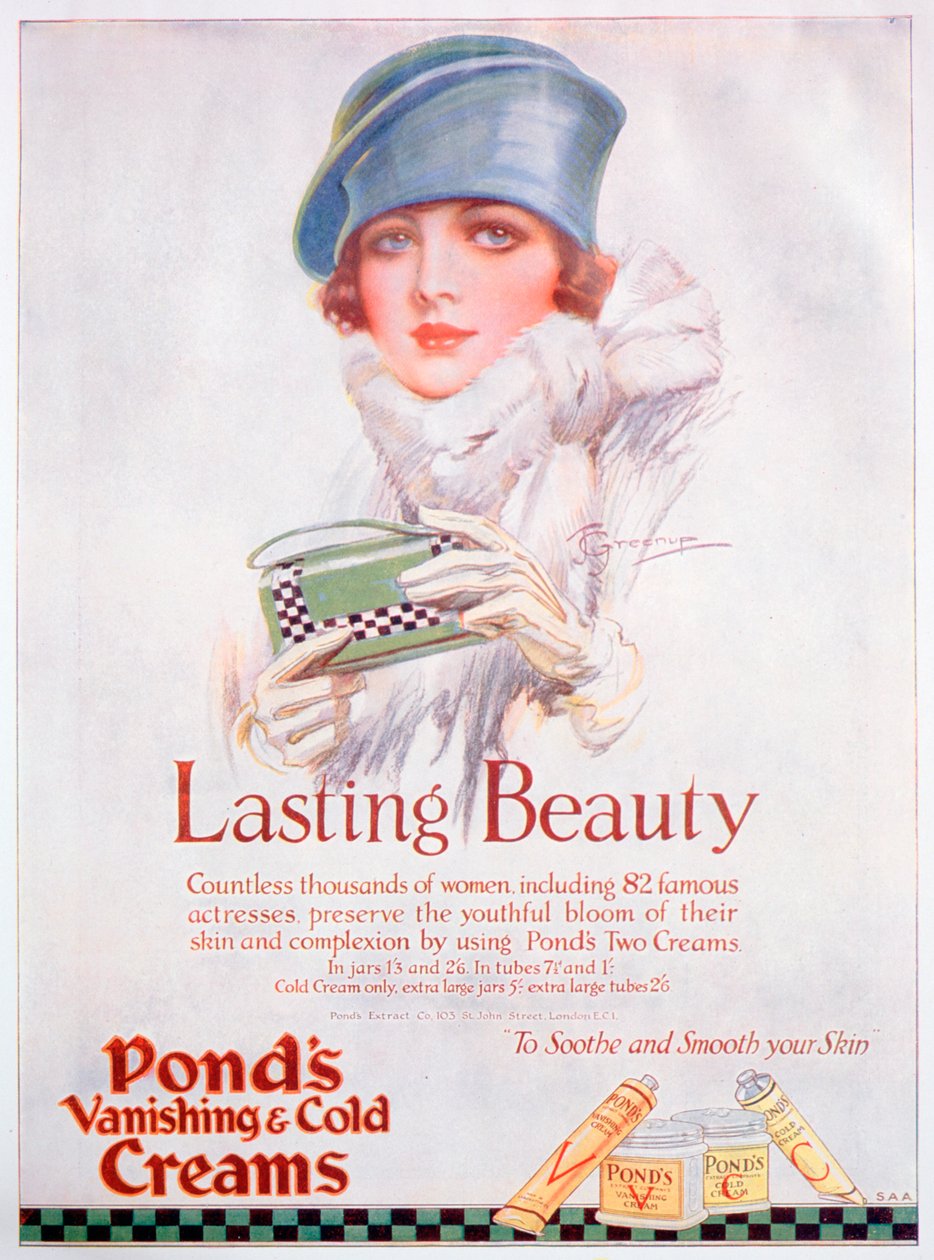Ponds Cream Werbung, 1927 von Unbekannt
