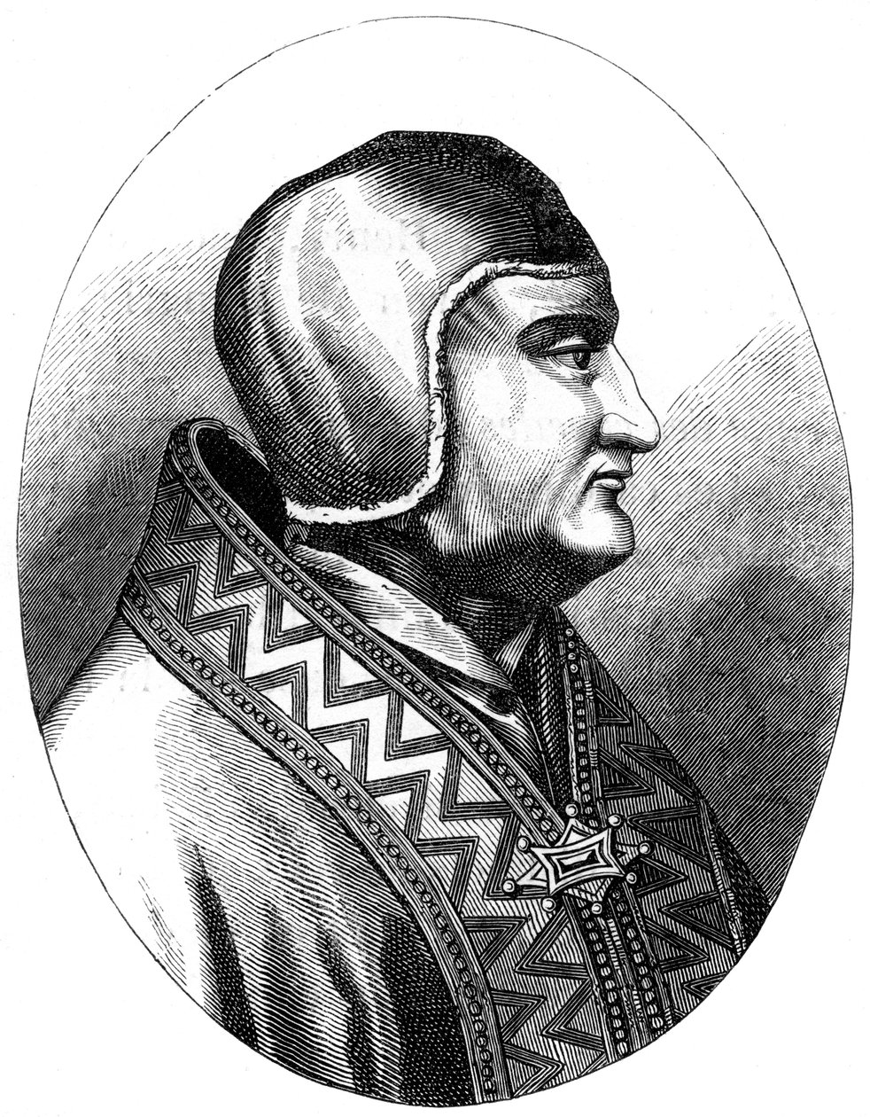 Papst Clemens IV. gestorben 1268, 1849 von Unbekannt