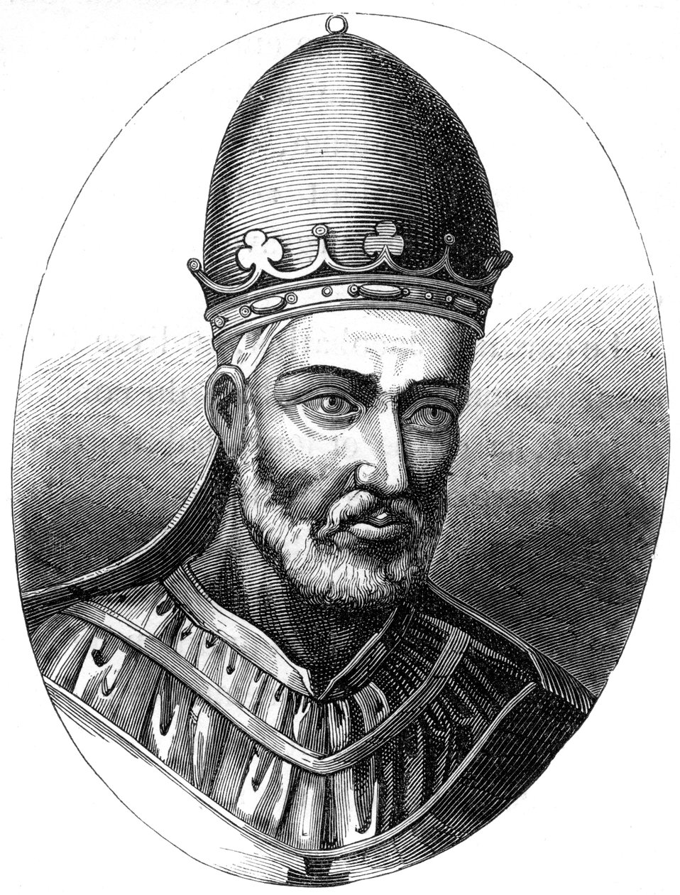 Papst Honorius III 1148-1227, 1849 von Unbekannt