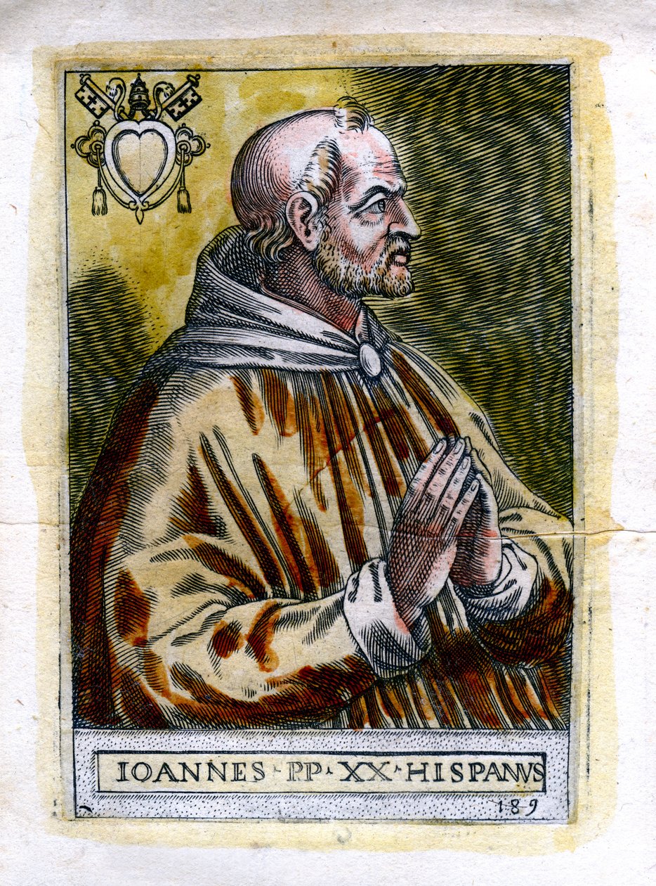 Papst Johannes XXI 1215-1277, 19. Jahrhundert von Unbekannt