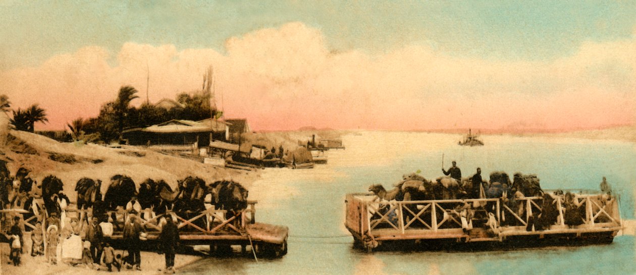 Port Said - Kantara Dorf, ca. 1918-1939 von Unbekannt