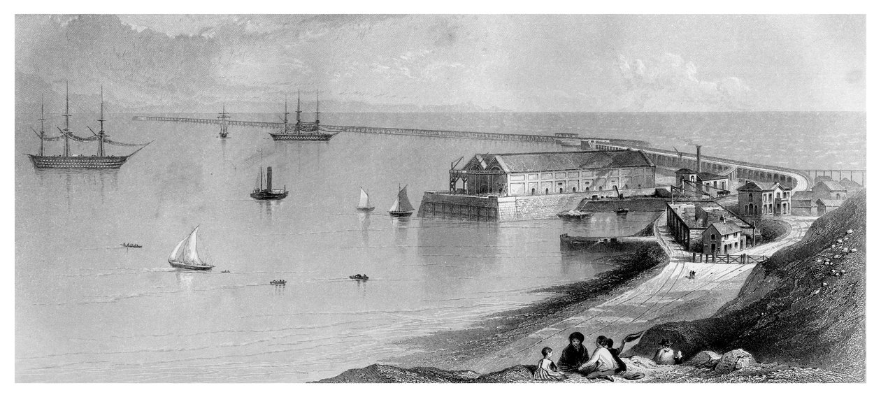 Portland Harbour und Wellenbrecher von Unbekannt