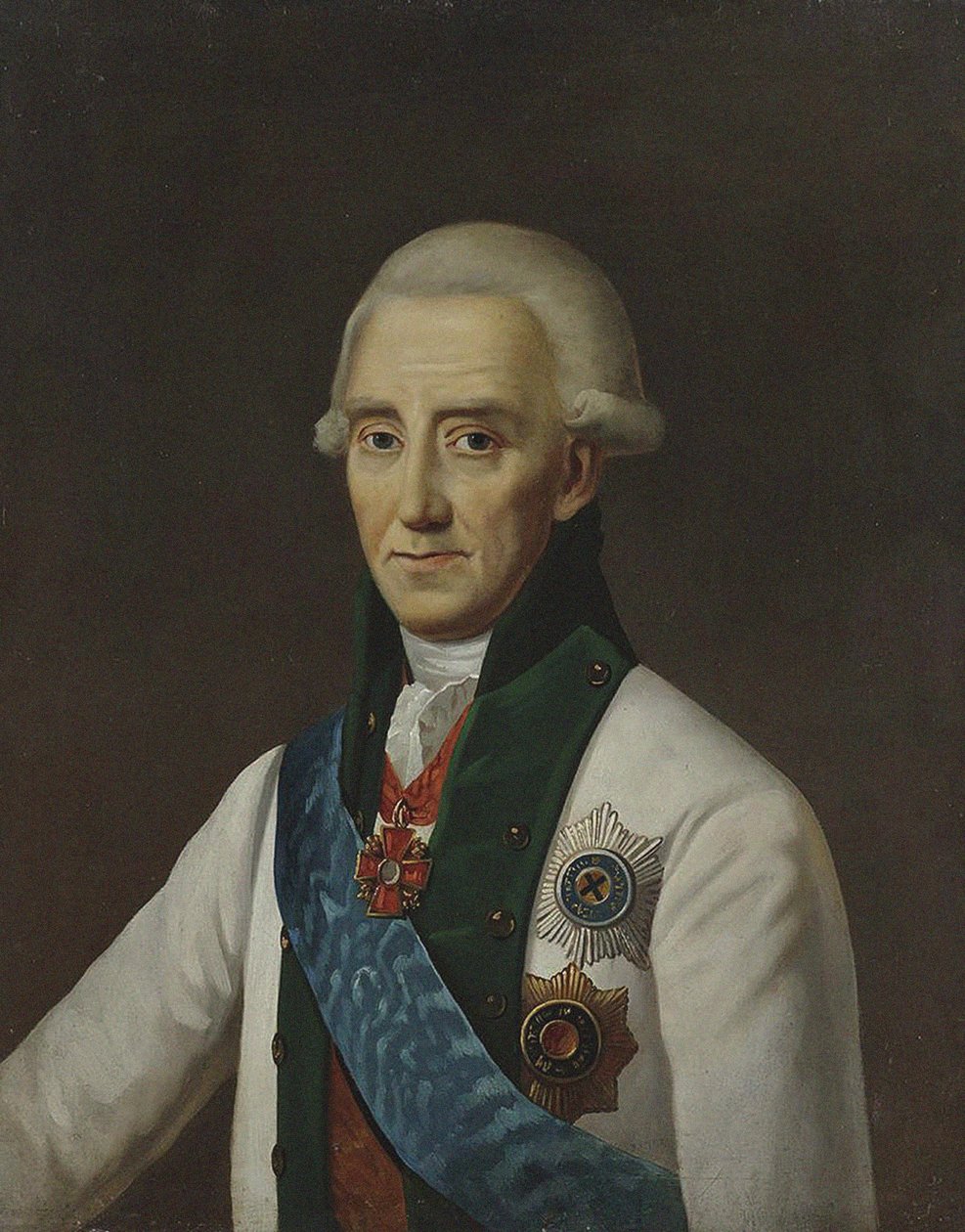Porträt von Admiral Vasily Chichagov 1726-1809 von Unbekannt