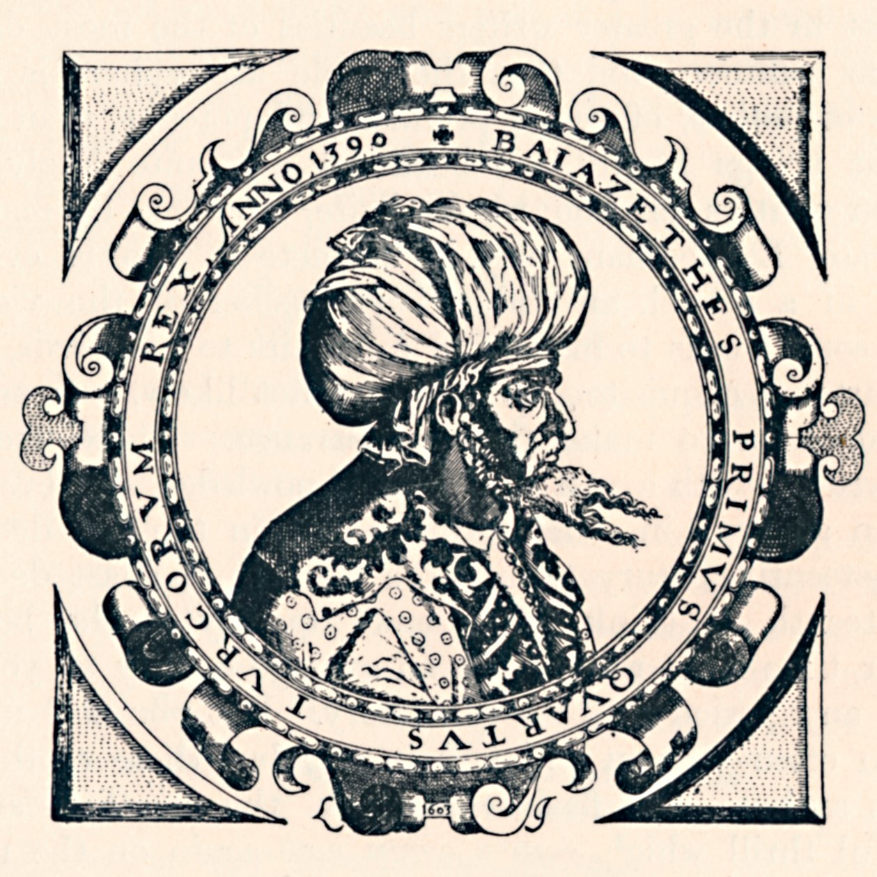 Porträt von Bajazet, 1603 von Unbekannt