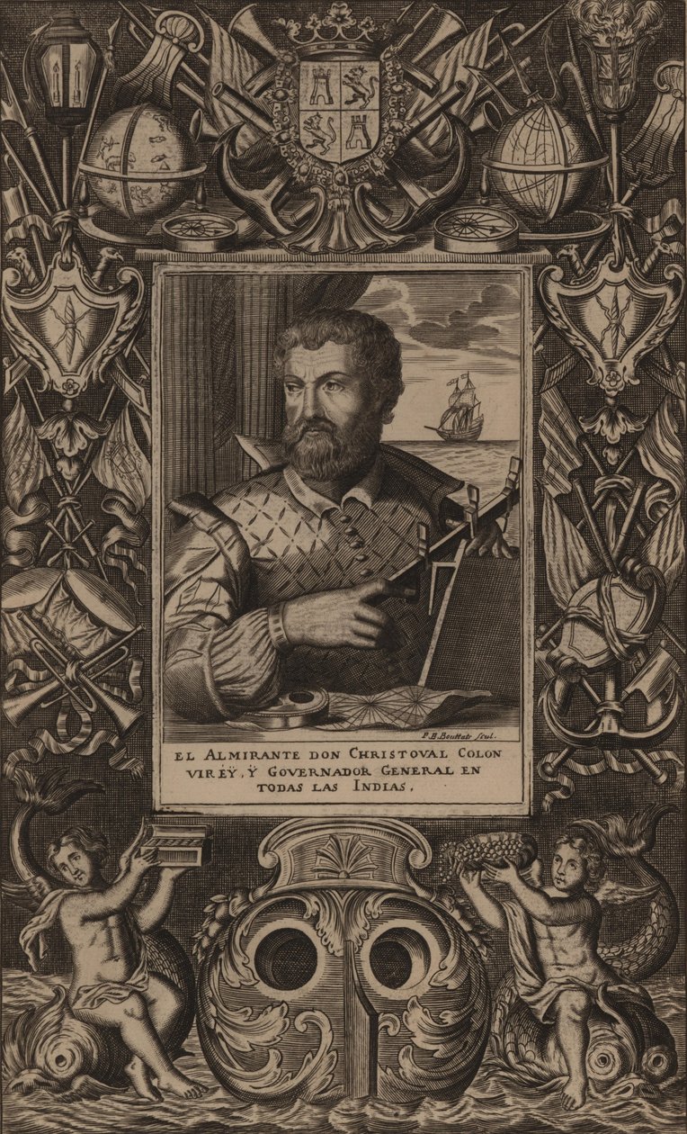 Porträt von Christoph Kolumbus, 1625 von Unbekannt