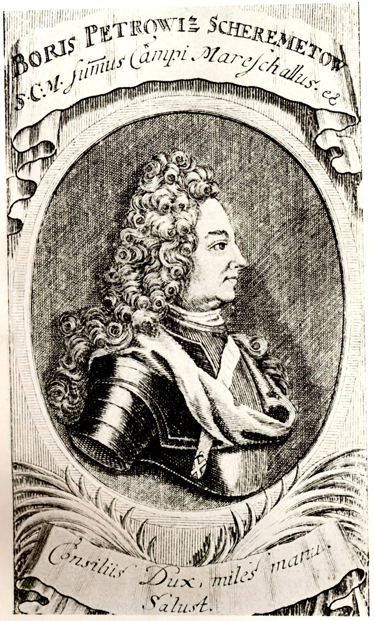 Porträt von Graf Boris Scheremetjew von Unbekannt