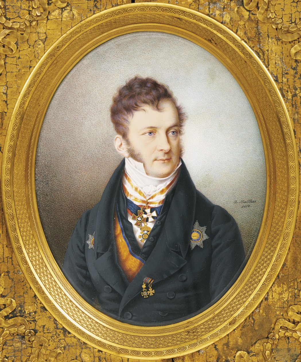 Porträt von Graf Ludwig Lebzeltern 1774-1854, 1822 von Unbekannt